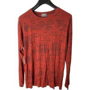 Heyne Bogut lagenlook long sleeve shirt red women's